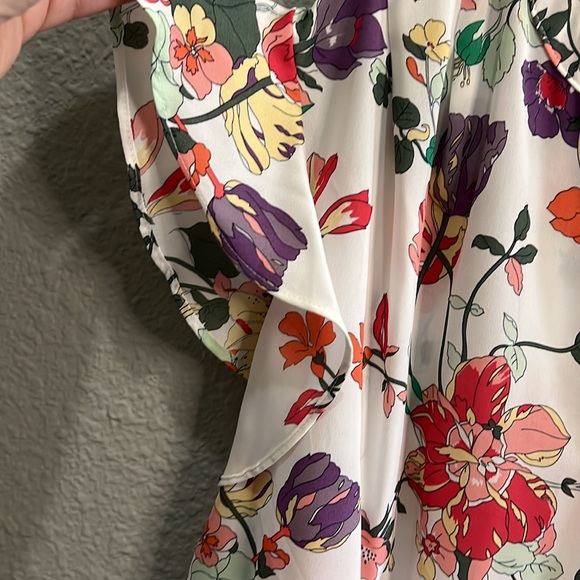 Liz Claiborne floral Blouse size 2X NWOT - Picture 5 of 6
